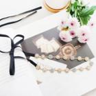 Rhinestone Disc Headband 01# - Light Pink - One Size