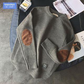 Round-neck Two Tone Oversize Sweater