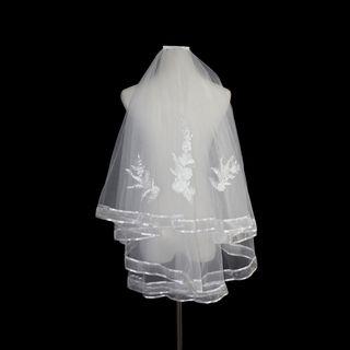 Flower Embroidered Wedding Veil