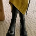 Lug-sole Zip-side Tall Boots