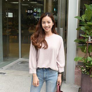 Round-neck Plain Sweatshirt