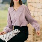Scallop-trim Shirt