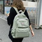 Cat Embroidery Lightweight Backpack