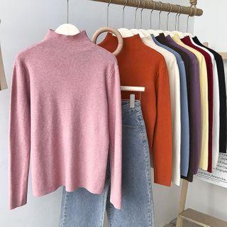 Plain High Neck Crop Top