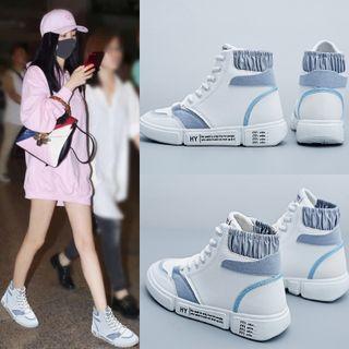 Color Block High-top Sneaker