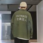 Chinese Character Shirt Jacket