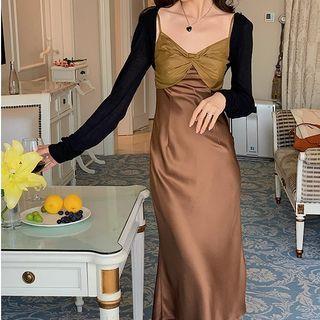 Long-sleeve Single-breasted Plain Cardigan