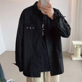 Hangul Embroidered Shirt