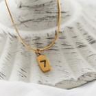 Numbering Necklace Gold - One Size
