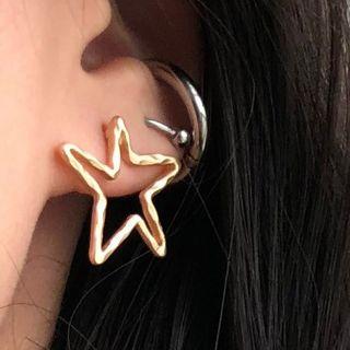 Alloy Irregular Star Earring 1 Pair - As Shown In Figure - One Size