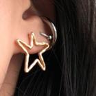 Alloy Irregular Star Earring 1 Pair - As Shown In Figure - One Size