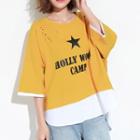 Letter Mock Two-piece T-shirt