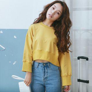 Crew-neck Cropped Pullover
