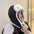 Faux Fur Trapper Hat Black - One Size