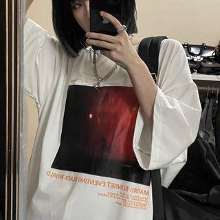 Short Sleeve Printed Loose T-shirt