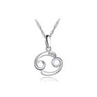 925 Sterling Silver Twelve Constellation Cancer Pendant With Necklace
