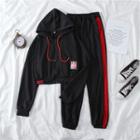 Zip Hoodie / Color Panel Sweatpants