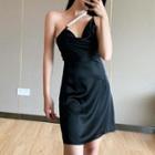 Faux Pearl Sleeveless Sheath Party Dress