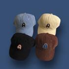 Applique Alphabet Corduroy Baseball Cap