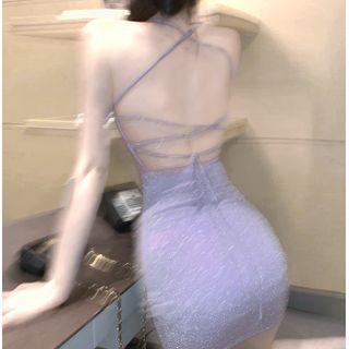 Strappy-back Sheath Dress