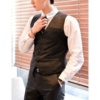 V-neck Flap-detail Vest