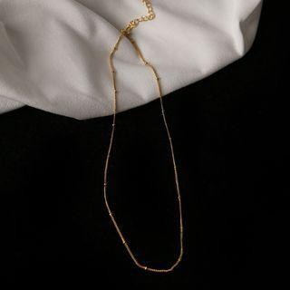 925 Sterling Silver Choker Gold - One Size