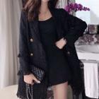 Double-breasted Trench Coat Black - One Size