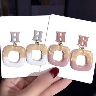 925 Sterling Silver Letter Dangle Earring