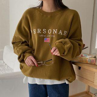 Embroidered Oversized Pullover
