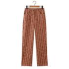 Retro Print Straight Leg Pants
