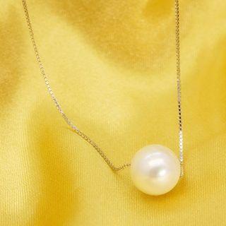 925 Sterling Silver Faux Pearl Necklace