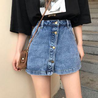 A-line Mini Denim Skort