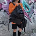 Strappy Buckle Backpack Black - One Size