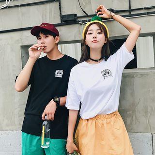 Couple Matching Short-sleeve Cat T-shirt