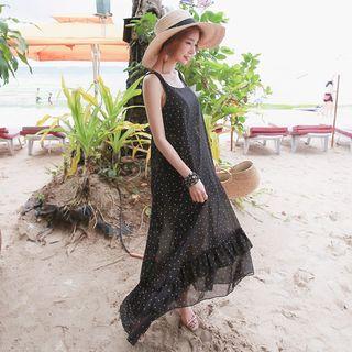 Spaghetti-strap Chiffon Dress (2 Designs)