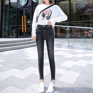 Cropped Slim-cut Jeans