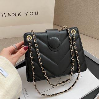Snap Button Handbag
