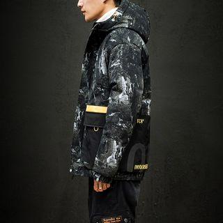 Hooded Camo Padded Coat