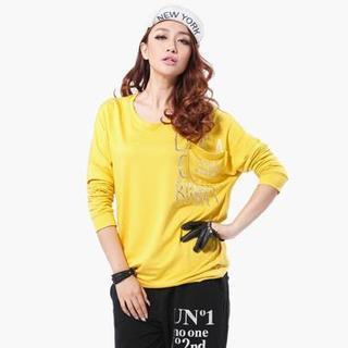 Lettering Loose-fit Pullover