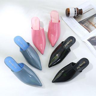 Plain Pointed Mules