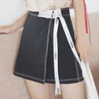 Strap Mini Skirt