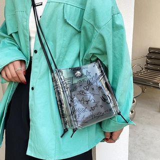 Cartoon Print Pvc Bucket Bag
