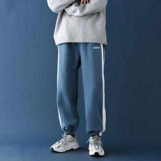 Color-block Tie-ankle Pants