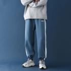 Color-block Tie-ankle Pants