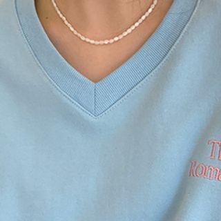 Mother-of-pearl Necklace Ivory - One Size