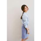 Round-collar Long-sleeve Shirt