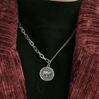 Alloy Elephant Pendant Necklace 1 Pc - Silver - One Size