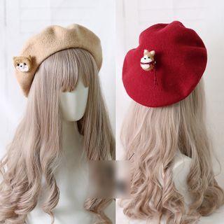 Dog Applique Beret