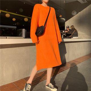 Loose-fit Knit Sweater Dress