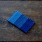 Striped Short Wallet Light Blue & Mid Blue & Dark Blue - One Size